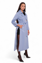 Load image into Gallery viewer, Jackie Trench Coat in Sky Blue