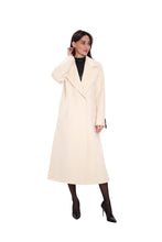 Load image into Gallery viewer, Premium 100% Australian Merino Wool Coat in Marshmallow