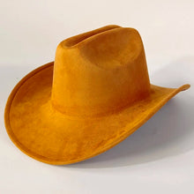 Load image into Gallery viewer, western Premium suede cowboy hat stylish men's and women's fedora Suede Panama hat perfect for outdoor festive activitieswestern