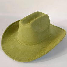 Load image into Gallery viewer, western Premium suede cowboy hat stylish men's and women's fedora Suede Panama hat perfect for outdoor festive activitieswestern