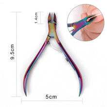 Load image into Gallery viewer, 4 Pcs/Set Professional Stainless Steel Nail Cutter Scissor Nippers Muti Function Cuticle Pusher Remover Nail Care Manicure Kits