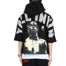 Load image into Gallery viewer, MIESHA French Terry 3/4 Sleeve Crop Top Pullover Hoodie