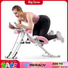 Load image into Gallery viewer, MERACH Ab Machine Adjustable Trainer Workout Foldable Knee Protection Abdominal Exercise Machine Core Ab Exercise System Trainer