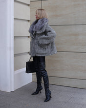 Load image into Gallery viewer, Ares Genuine Fur Trim Down Fill Mohair Parka