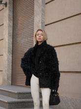 Load image into Gallery viewer, Genuine Tigrado Curly Shearling Coat
