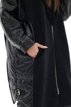 Load image into Gallery viewer, Genuine Silver Fox Fur Italian Cashmere Wool Freudenberg Comfortemp® Coat