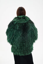 Load image into Gallery viewer, Reversible Genuine Silver Fox Down Fill Coat