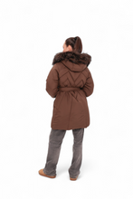 Load image into Gallery viewer, Genuine Fur Trim Down Fill Coat
