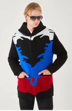 Load image into Gallery viewer, Lagos Red Exclusive Men's Black Shaded Long Sweaters | Hoodie LS88