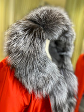 Load image into Gallery viewer, Roma Genuine Silver Fox Fur Rabbit Fur Insulated Parka in Red