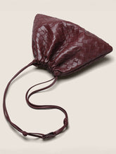 Load image into Gallery viewer, Sheepskin Woven Drawstring Commuter Tote