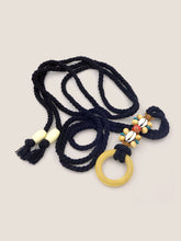 Load image into Gallery viewer, Linen Woven Belt With Wooden Beads