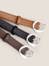 Load image into Gallery viewer, Premium Cowhide Belt With Retro Oval Alloy Buckle