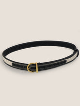 Load image into Gallery viewer, Premium Cowhide & Fabric Patchwork Belt With Alloy Buckle