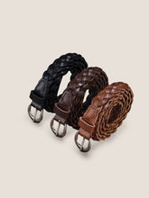 Load image into Gallery viewer, Premium Cowhide Retro Hand-Woven Twisted Thin Belt