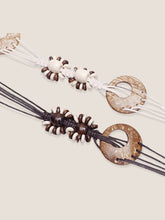 Load image into Gallery viewer, Bohemian Artisanal Waxed Cord & Cowhide Woven Thin Belt