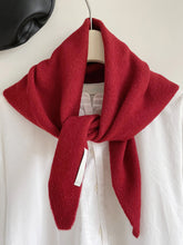 Load image into Gallery viewer, 100% Merino Wool Knitted Triangle Scarf