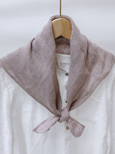 Load image into Gallery viewer, 100% Linen Hand-Stitched Square Scarf