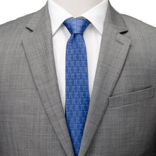 Load image into Gallery viewer, Pi Mathematics Symbol Blue Men's Tie