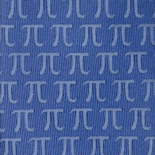 Load image into Gallery viewer, Pi Mathematics Symbol Blue Men's Tie