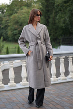 Load image into Gallery viewer, Classic Wool Blend Coat in Grey