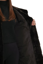 Load image into Gallery viewer, Faux Mink Effect Fur Hooded Coat