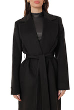 Load image into Gallery viewer, Lafayette Cashmere Blend Overcoat in Black