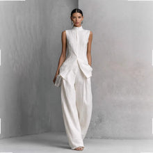 Load image into Gallery viewer, Women's Solid Color Sleeveless Top & Long Pants Two-Piece Set – 4 Colors XS–XXL