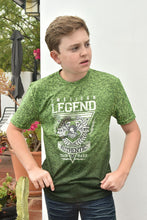 Load image into Gallery viewer, Kid's American Legend Lime Green Ombre Quick Dry Short Sleeve T-shirt