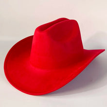 Load image into Gallery viewer, western Premium suede cowboy hat stylish men's and women's fedora Suede Panama hat perfect for outdoor festive activitieswestern