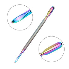 Load image into Gallery viewer, 4 Pcs/Set Professional Stainless Steel Nail Cutter Scissor Nippers Muti Function Cuticle Pusher Remover Nail Care Manicure Kits