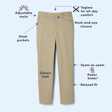 Load image into Gallery viewer, French Toast Boys' Adjustable Waist Relaxed Fit Pant (Standard & Husky) 10 Slim Khaki Beige - # BOAA12410004