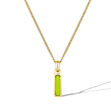 Load image into Gallery viewer, Birthstone Tag Necklace - Gold