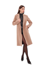 Load image into Gallery viewer, Geneva Classic Wraparound Wool Blend Overcoat in Camel