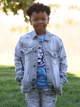 Load image into Gallery viewer, B1026 Kids Bergamo Denim Jacket - Gray