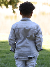 Load image into Gallery viewer, B1026 Kids Bergamo Denim Jacket - Gray