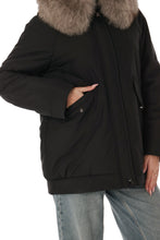 Load image into Gallery viewer, Genuine Polar Fox Camel Wool Blend Coat