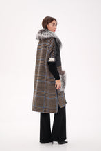 Load image into Gallery viewer, Saga®Furs Silver Fox Wool Alpaca Coat
