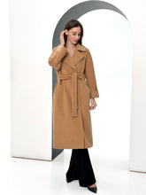 Load image into Gallery viewer, Monique Tailored Cashmere Wool Blend Coat in Bluff