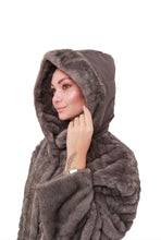 Load image into Gallery viewer, Montana Eco-Fur Down Coat in Grey