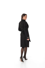 Load image into Gallery viewer, Lafayette Cashmere Blend Overcoat in Black