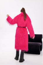 Load image into Gallery viewer, Faux Ostrich Effect Fur Coat