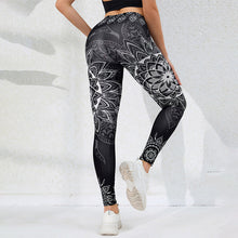 Load image into Gallery viewer, Watercolor Print High-Waist Tummy Control Butt-Lifting Yoga Leggings