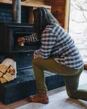Load image into Gallery viewer, Grand Flannel, Charcoal Gingham