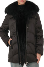 Load image into Gallery viewer, Genuine Silver Fox Fur Down Fill Parka