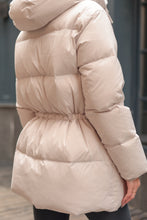 Load image into Gallery viewer, Arden Genuine Rex Rabbit Fur Down Insulated Coat