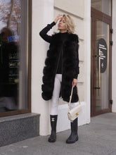 Load image into Gallery viewer, Genuine Polar Fox Fur Vest 90 cm