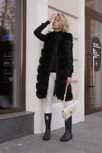 Load image into Gallery viewer, Genuine Polar Fox Fur Vest 90 cm