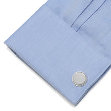 Load image into Gallery viewer, Stainless Steel Rope Border Round Engravable Cufflinks