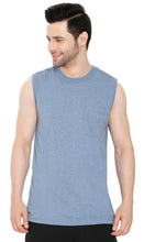 Load image into Gallery viewer, Mens Sleeveless T-Shirt with Pocket - A No Cling Comfort Fit Tank